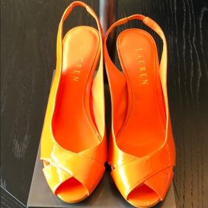 Ralph Lauren orange wedges